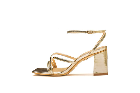 Ky Sandal Heel Gold Heels by Sole Shoes NZ H22-36 2000