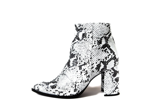 Viper White Ankle Boot Boots by Sole Shoes NZ AB7-35