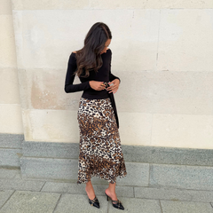 Black Leather Mule - Mara