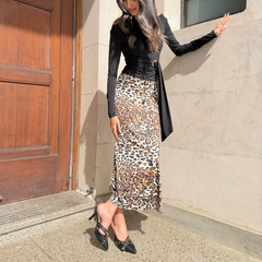 Black Leather Mule - Mara