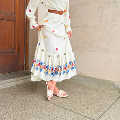 Cream Raffia Flat – Isla