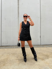 Black Fold-Over LEATHER Boots - Ray