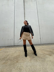 Black Fold-Over LEATHER Boots - Ray