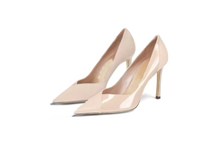 Black Two-Tone Leather Pump – Verona