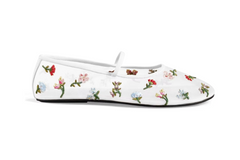Black Floral Mesh Ballet Flat – Elise