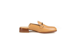 Aria Flat Mule Tan Flats by Sole Shoes NZ F22-36