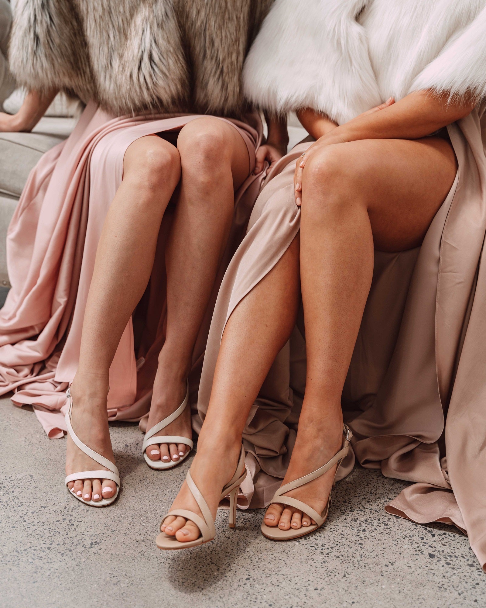Ariana Strappy Sandal Nude Heels by Sole Shoes NZ H17-36