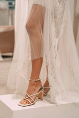 Be Mine Heel Ivory Bridal by Sole Shoes NZ BH9-36