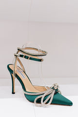 Brooke Heel Emerald Green 10cm Heels by Sole Shoes NZ H23-36