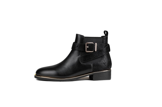 Gold Trim Ankle boot - size 39 by Sole Shoes NZ GTAB-01 2000