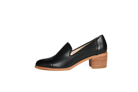 Harris Leather Loafers Black Flats by Sole Shoes NZ F23-36 2000