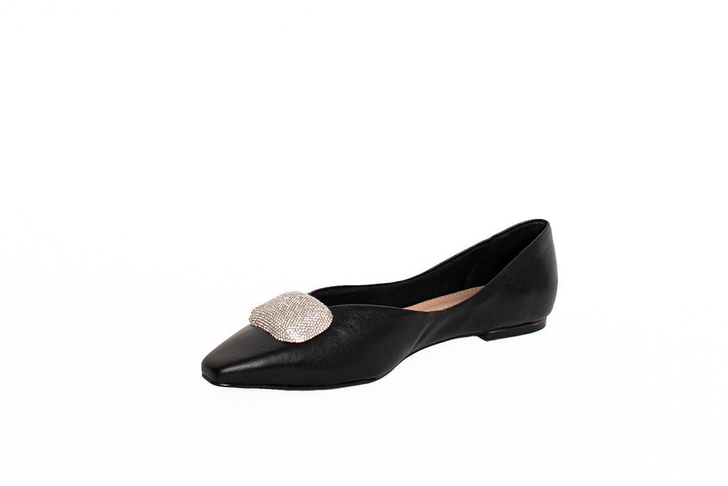 Macy Ballet Flat Black Flats by Sole Shoes NZ F27B-36