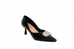 Macy Kitten Heel Black Heels by Sole Shoes NZ H30B-36