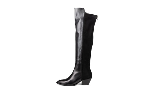 Selena Knee High Boot Black Boots by Sole Shoes NZ LB6-36W 2000