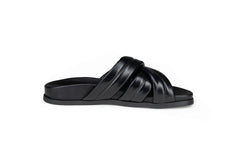 Zen Leather Slides Black- PREORDER Flats by Sole Shoes NZ F21-36