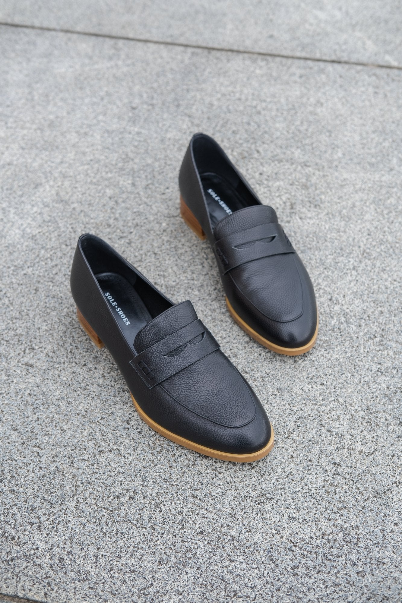 Marcel Leather Loafer Black - Sole Shoes NZ Womens Shoes