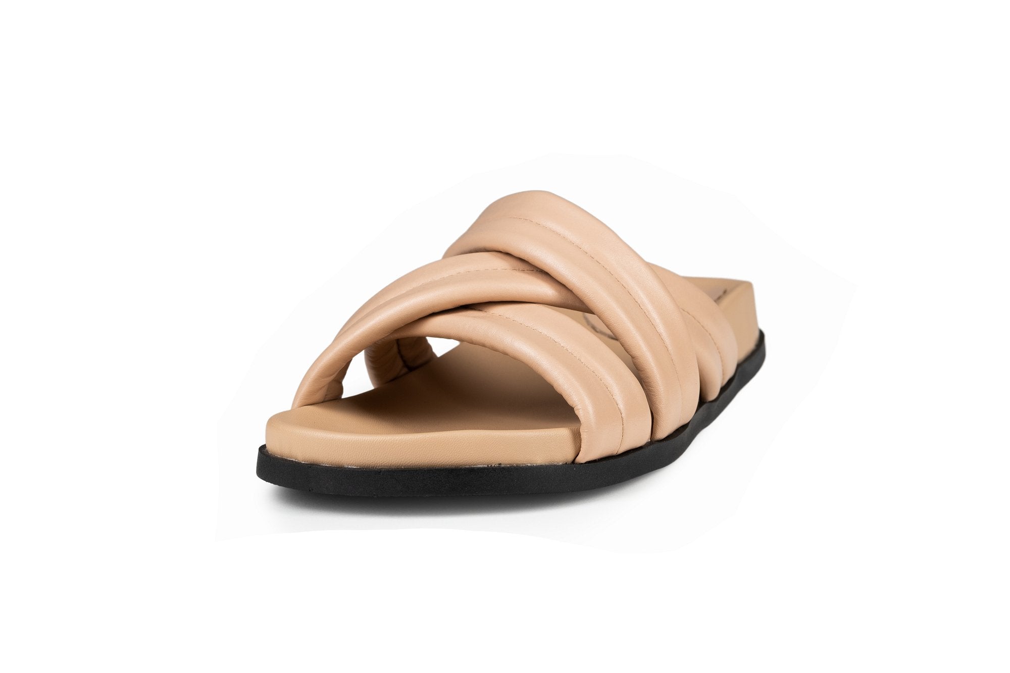 Zen Leather Slides Wheat - Sole Shoes NZ Womens Shoes